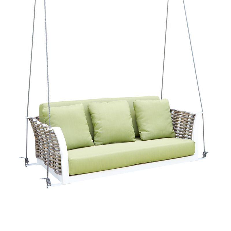 Плетеный 3-местный диван OUTDOOR с мягкими подушками Ebony Skyline Design