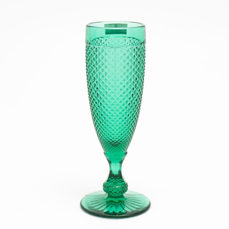 Набор из 4-х бокалов для шампанского зеленого цвета Vista Alegre