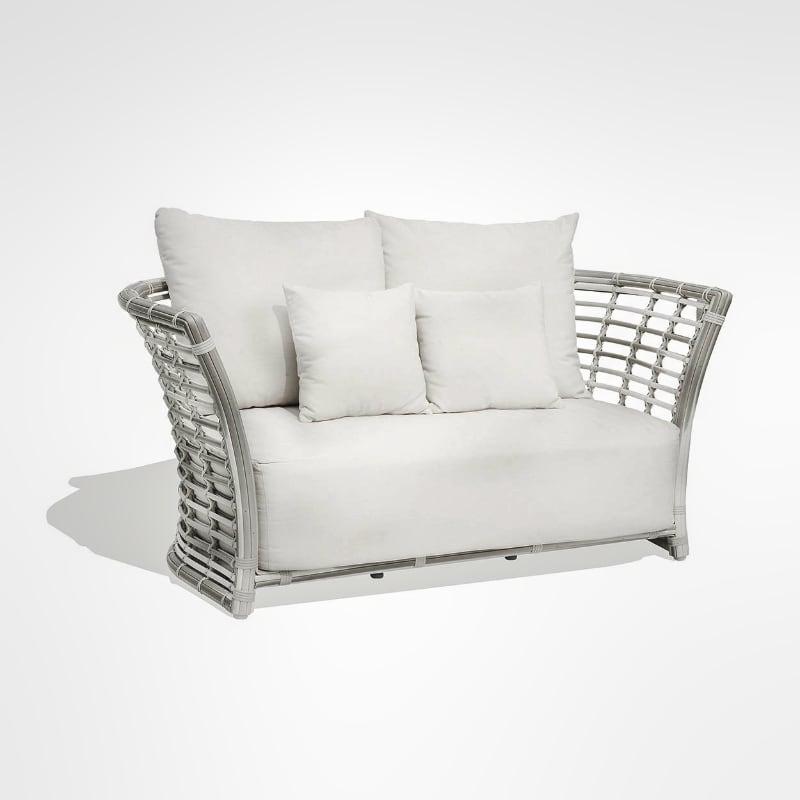 Белый 2-местный диван для сада или террасы Villa