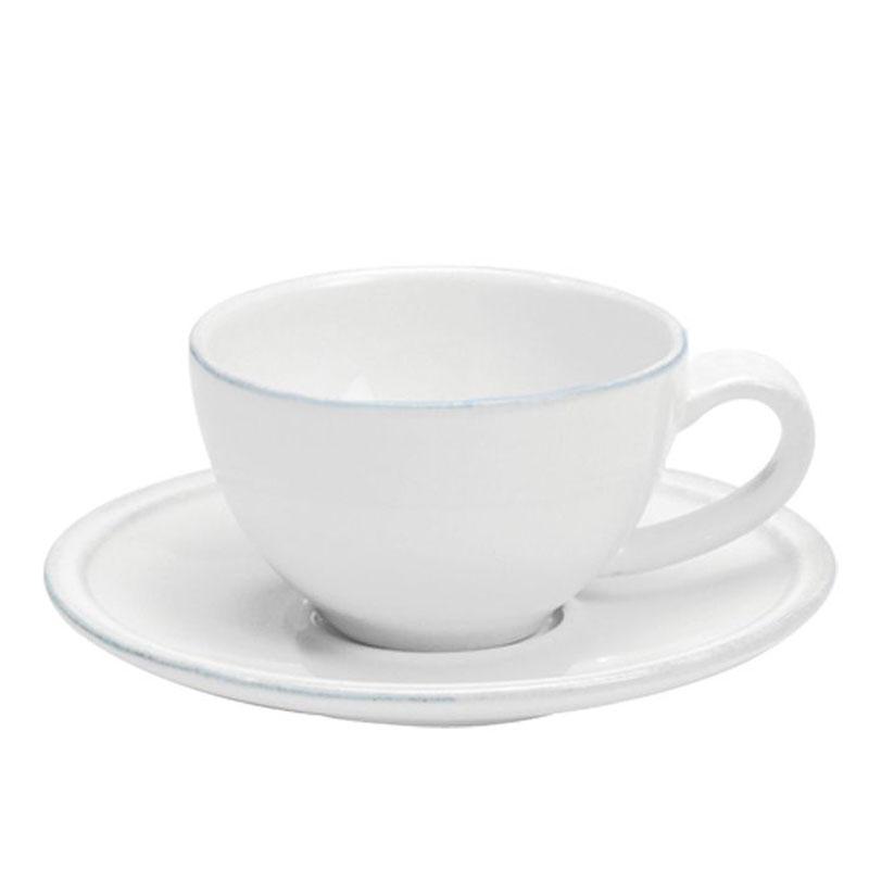 Чашки с блюдцем белые для кофе, набор 6 шт. Friso