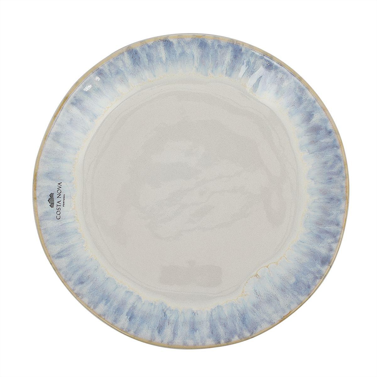 Тарелка для салата Costa Nova Brisa синяя 20 см