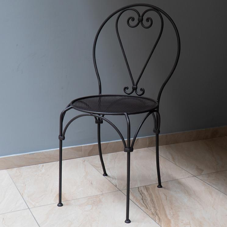 Элегантный черный стул из металлических элементов Bolzonella Villa Grazia - фото