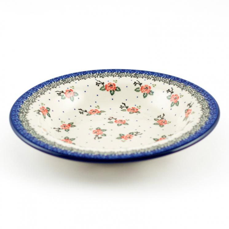 Набор оригинальных тарелок для супа "Чайная роза", 6 шт Керамика Артистична - фото