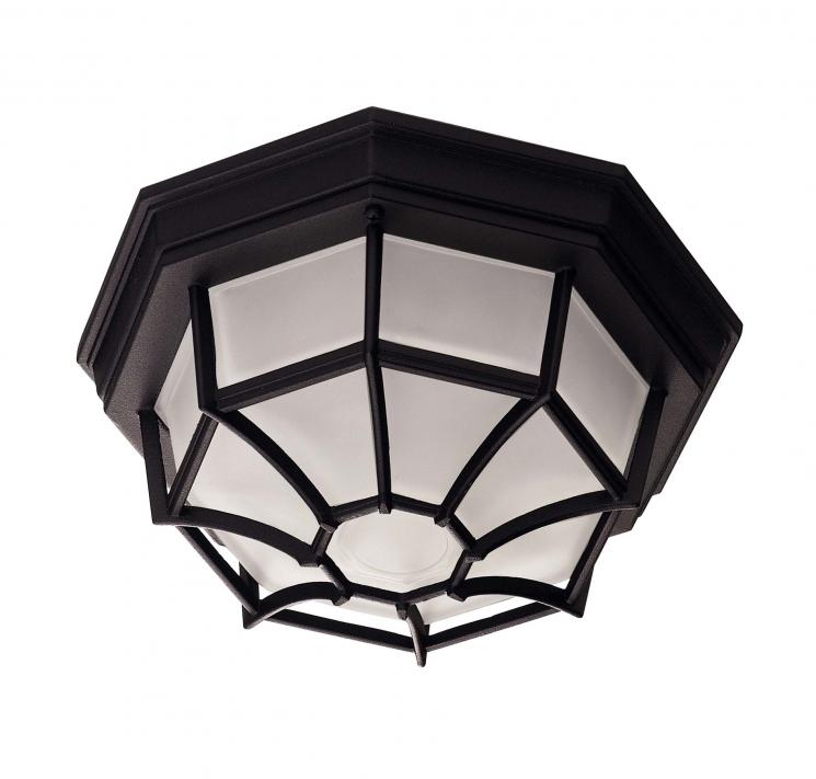 Черный потолочный светильник с матовым стеклом Exterior Collections - фото