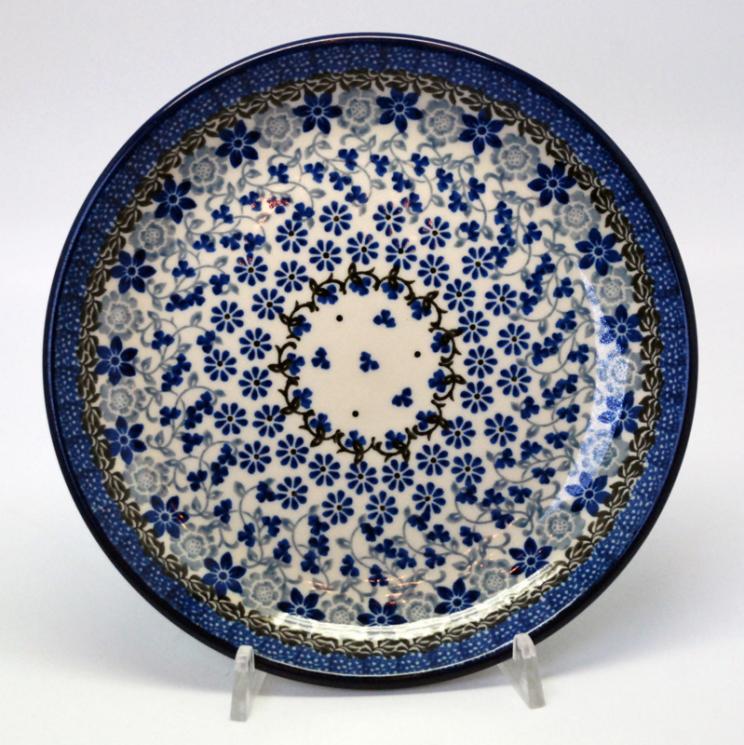Десертные тарелки в сине-голубой гамме "Полевые цветы", 6 шт Керамика Артистична - фото
