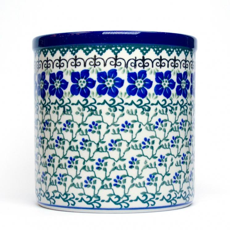 Форма из прочной керамики для выпечки куличей "Фиалки" Керамика Артистична - фото