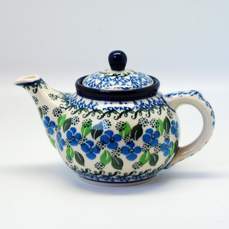 Заварник для чая с растительным орнаментом "Вербена" Керамика Артистична - фото