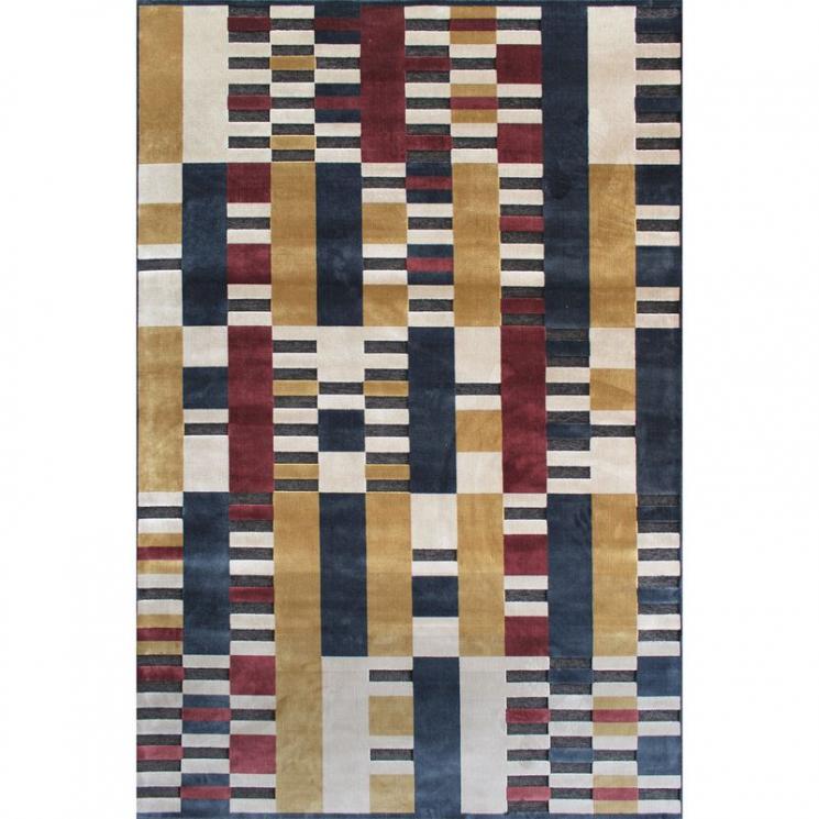 Разноцветный ковер в стиле модерн с геометрическим рисунком Farashe SL Carpet - фото