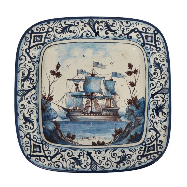 Настенная тарелка на морскую тематику C.Leona - фото