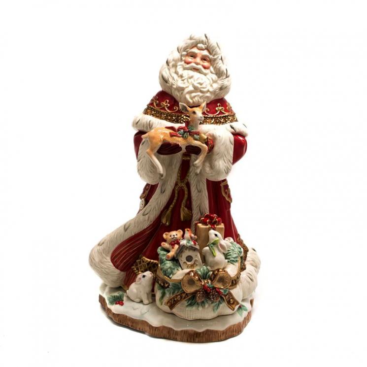 Статуэтка Дед Мороз с оленёнком - фото