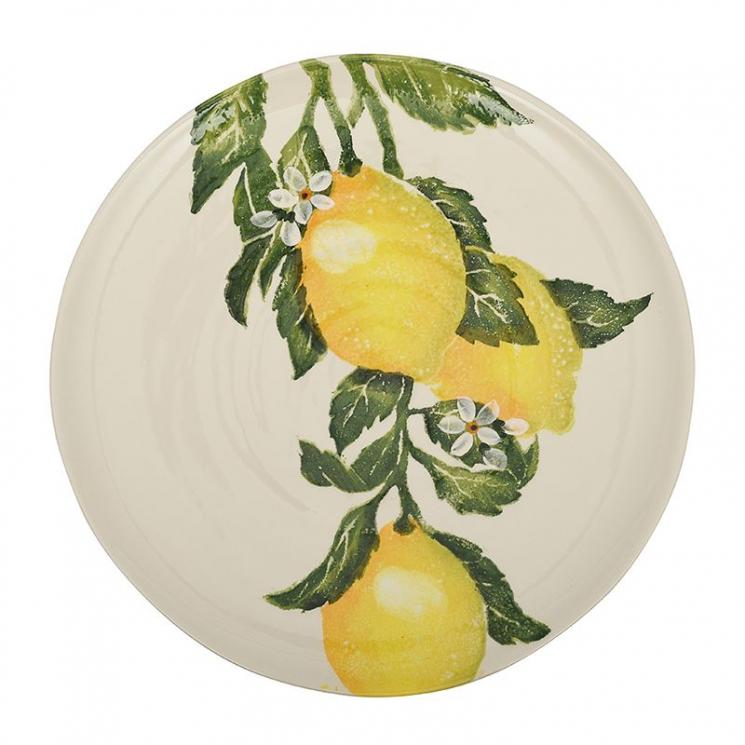 Блюдо керамическое с ярким рисунком "Солнечный лимон" Villa Grazia - фото