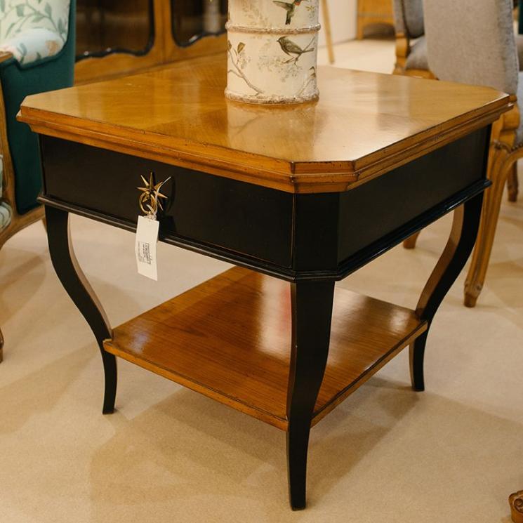 Двухцветный кофейный столик, изготовленный вручную из благородной древесины AM Classic - фото