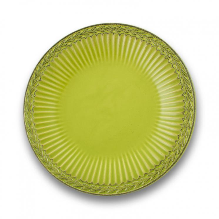 Зеленые тарелки Venezia Verde, 6 шт Bizzirri - фото