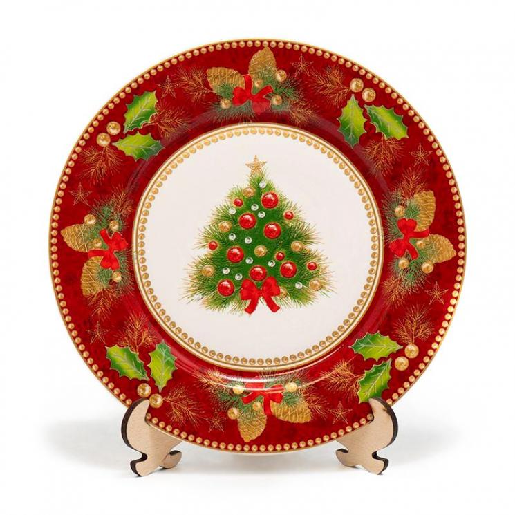 Десертная тарелка с красочным новогодним рисунком «Счастливые дни» Palais Royal - фото