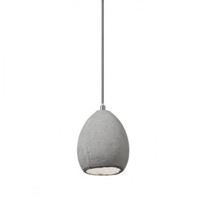 Подвесной светильник матово-серый с потертостями в стиле лофт Light and Living - фото