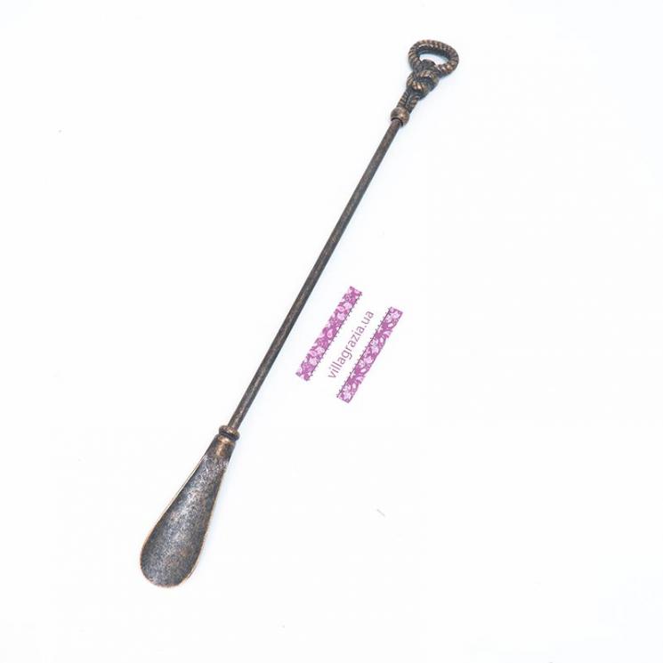 Лопатка для обуви бронзового цвета с фигурной ручкой "Морской узел" Alberti Livio - фото