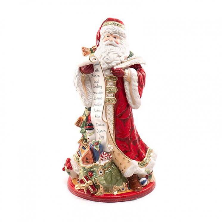 Керамическая статуэтка ручной работы Дед Мороз "Семейные традиции" Fitz and Floyd - фото