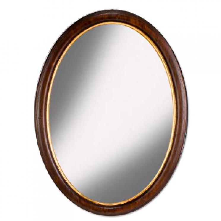Зеркало овальное в деревянной раме Decor Toscana - фото