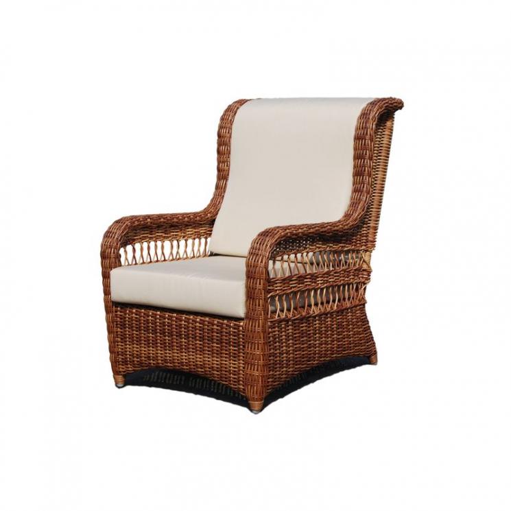 Удобное плетеное кресло для отдыха в саду и на террасе Ebony Skyline Design - фото