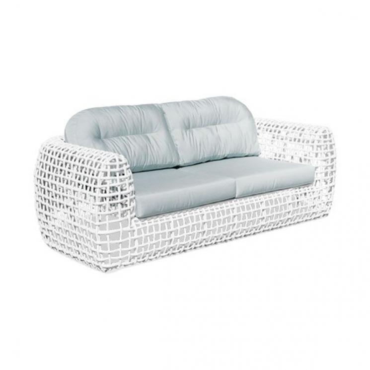 Плетеный двухместный диван из техноротанга для отдыха на террасе Dynasty Skyline Design - фото