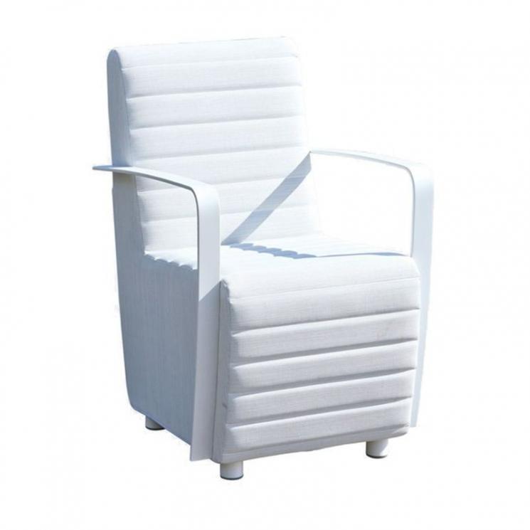 Обеденное кресло белого цвета на металлической основе Axis Skyline Design - фото
