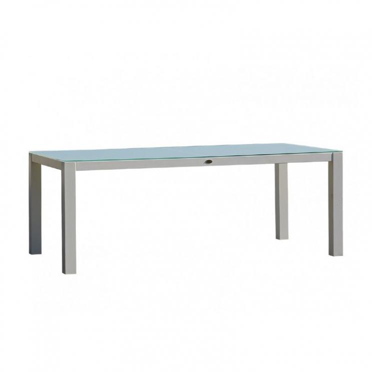 Прямоугольный обеденный стол белого цвета для террасы Axis Skyline Design - фото