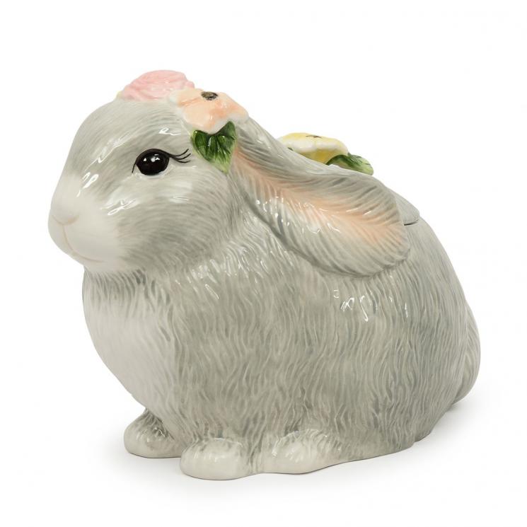Фигурная емкость для хранения, бисквитник в виде пасхального кролика "Сладкий зайчик" Certified International - фото