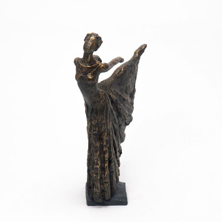 Изящная статуэтка "Балерина в позе арабеска" цвета состаренной бронзы Hilda Exner - фото