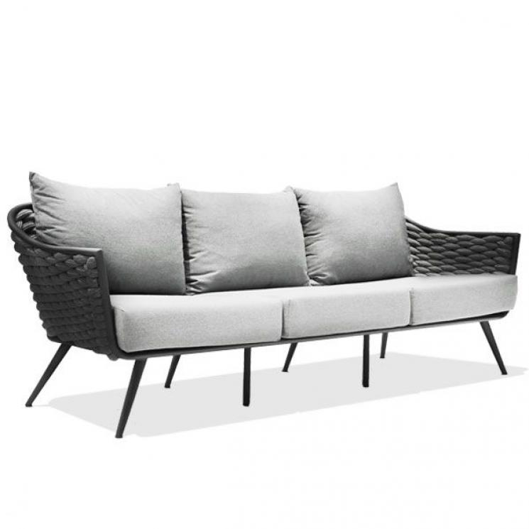 Трехместный диван с мягким сиденьем для отдыха на террасе Serpent Skyline Design - фото