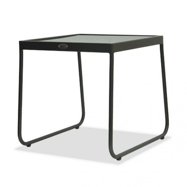 Квадратный журнальный столик из металла черного цвета Moma Skyline Design - фото