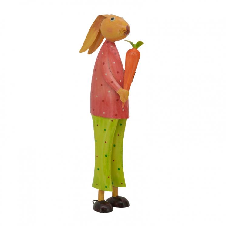 Статуэтка "Кролик с морковкой" металлическая Kanu Exner - фото