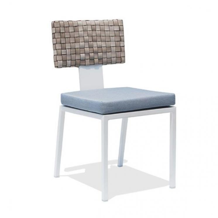 Обеденное кресло с мягкой подушкой и спинкой из плетеного ротанга Windsor Skyline Design - фото