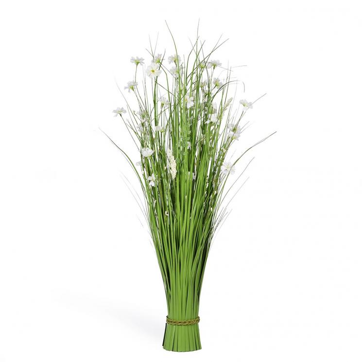 Декоративный букет из тонкой травы с цветами Ромашки Exner - фото