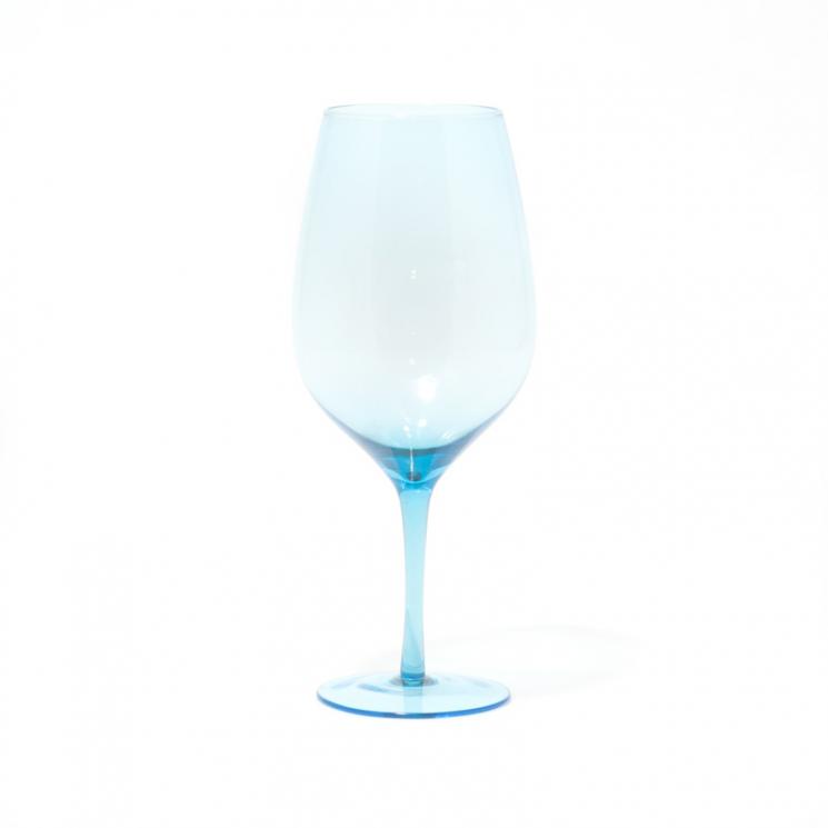 Набор светло-голубых бокалов для вина Villa d'Este 6 шт. - фото