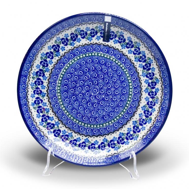 Тарелка обеденная из прочной керамики "Озерная свежесть" Керамика Артистична - фото