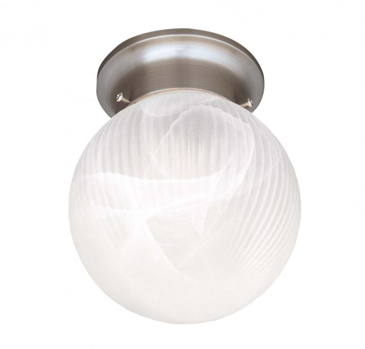 Подвесной светильник из белого рифленого мрамора Flush Mount - фото