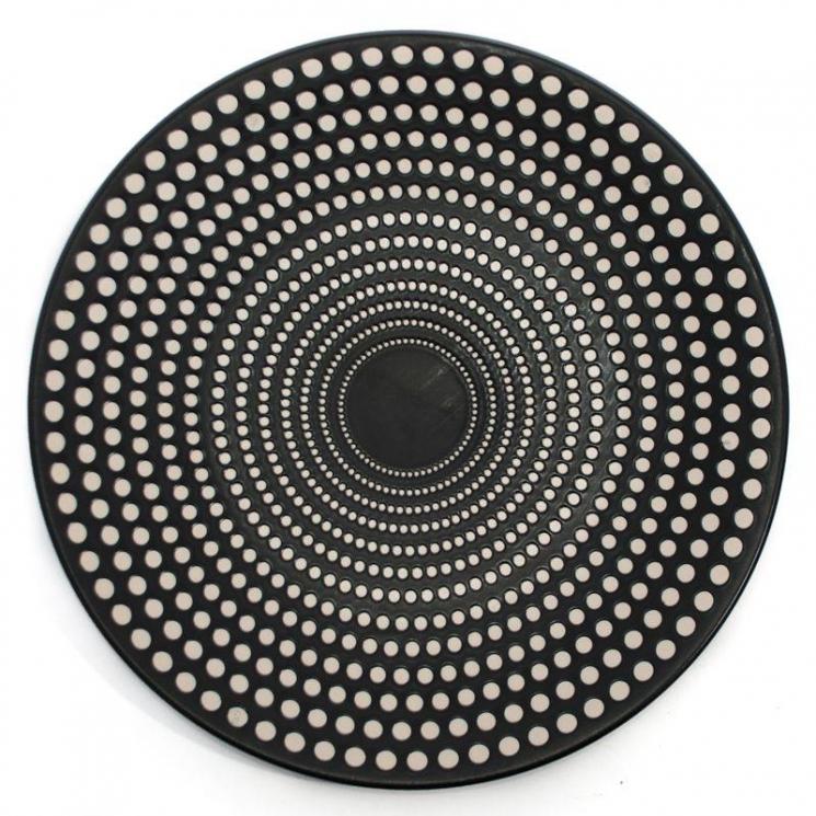 Подставная черно-белая тарелка с современным дизайном Galaxy Bastide - фото