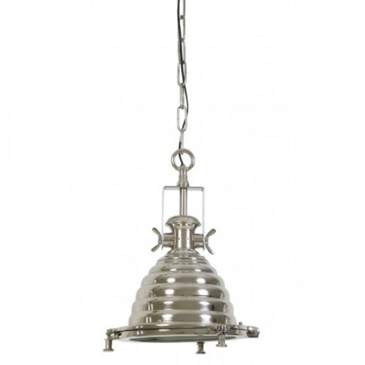 Подвесной светильник глянцево-серый в стиле лофт Light and Living - фото