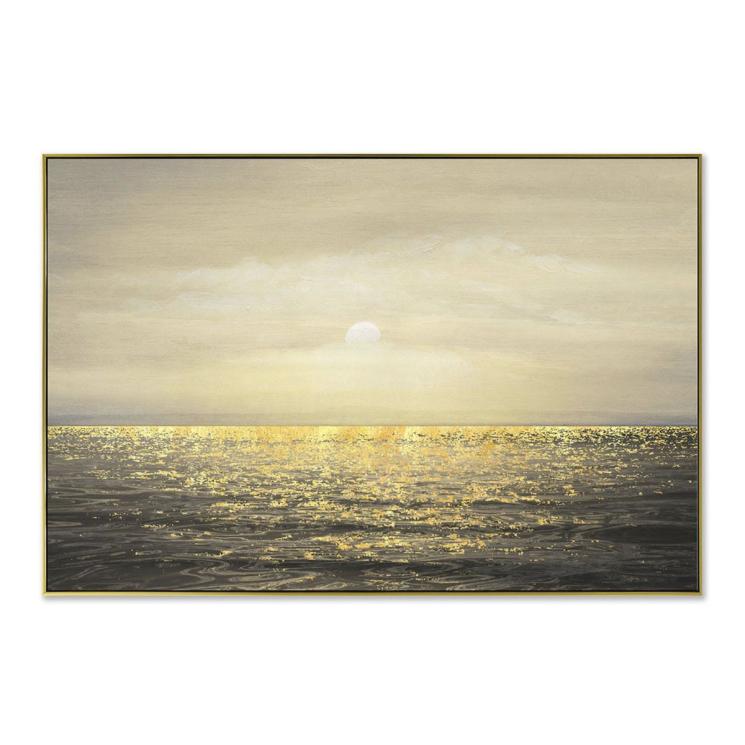 Большая прямоугольная картина "Золотой закат" CadrАven - фото
