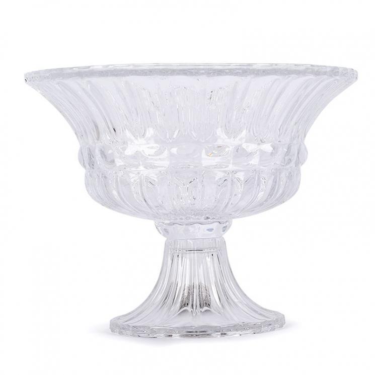 Стеклянная ваза на ножке в форме чаши Domus Aurea - фото