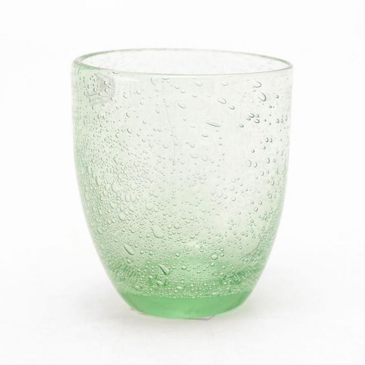 Комплект светло-зеленых стаканов Bastide из стекла с воздушными пузырьками, 6 шт - фото