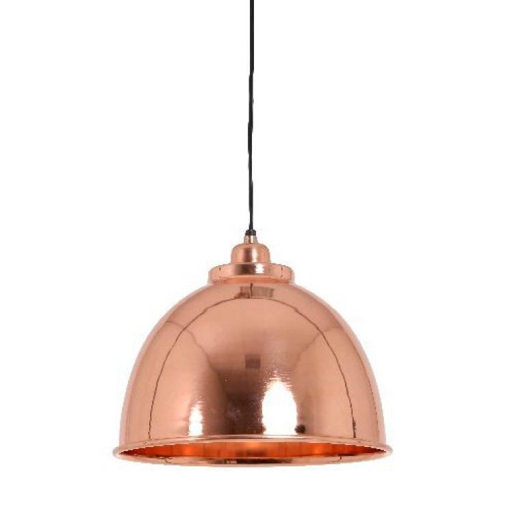 Подвесной светильник колокол бронзового цвета в стиле лофт Light and Living - фото