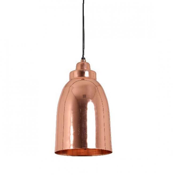 Подвесной светильник-колокол с металлическим плафоном из никеля в стиле лофт Light and Living - фото