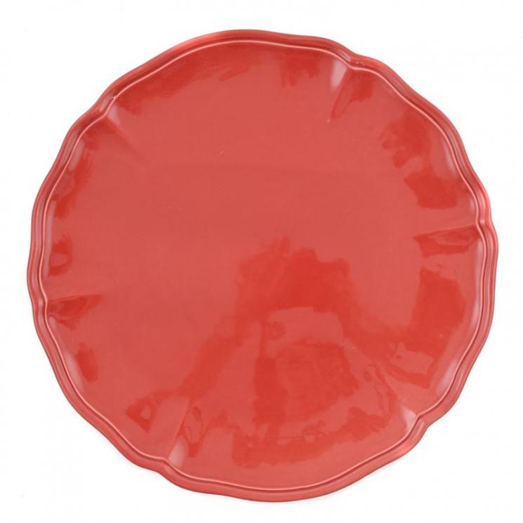 Подставная тарелка из красной огнеупорной керамики «Яркое лето» Villa Grazia - фото