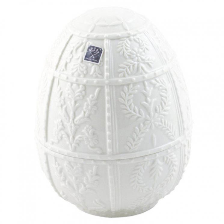 Шкатулка-яйцо керамическая белая Palais Royal - фото