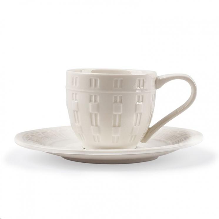 Чашка кофейная белая "Истории города" 100 мл Palais Royal - фото