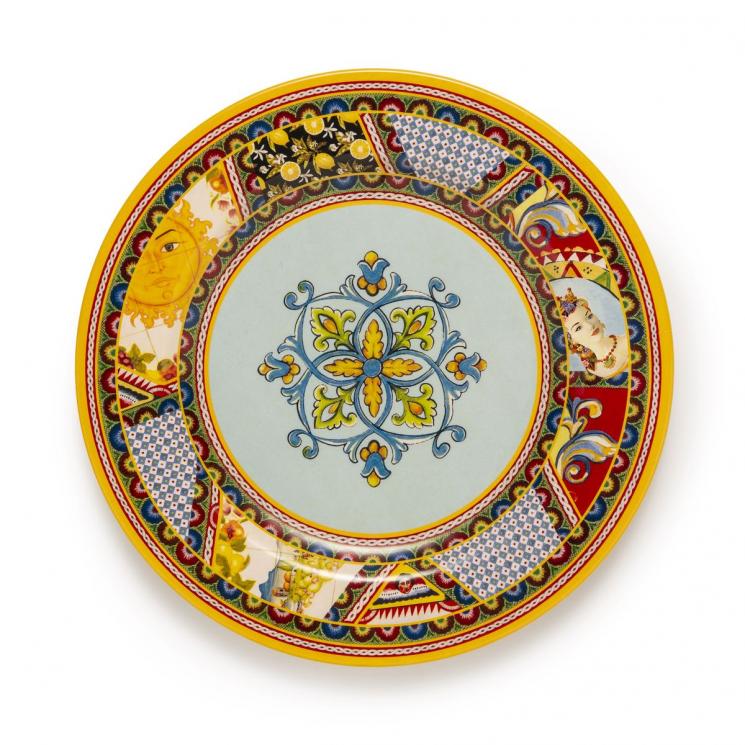 Этничная обеденная тарелка из меламина Santa Rosalia Palais Royal - фото