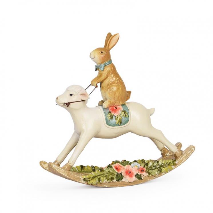 Статуэтка, стилизованная под игрушку-качалку «Кролик и овечка» Palais Royal - фото