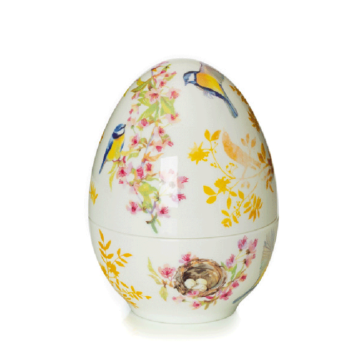 Большое керамическое яйцо-шкатулка из пасхальной коллекции Nature and Life Palais Royal - фото