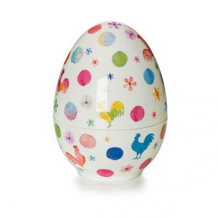Керамическая шкатулка-яйцо с пасхальным рисунком Cock-a-doodle-doo Palais Royal - фото